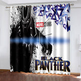 Load image into Gallery viewer, Black Panther Curtains Cosplay Blackout Window Treatments Drapes