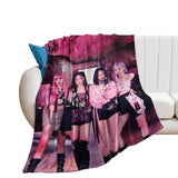 Load image into Gallery viewer, BlackPink Blanket Pattern Flannel Throw Room Decoration