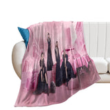 Load image into Gallery viewer, BlackPink Blanket Pattern Flannel Throw Room Decoration