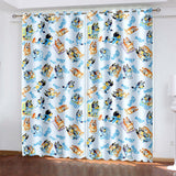 Load image into Gallery viewer, Bluey Curtains Blackout Window Treatments Drapes for Room Decoration