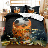 Load image into Gallery viewer, Football Pattern Bedding Set Duvet Cover Without Filler