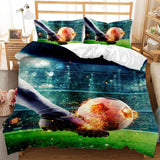 Load image into Gallery viewer, Football Pattern Bedding Set Duvet Cover Without Filler