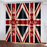 Load image into Gallery viewer, British flag Curtains Pattern Blackout Window Drapes