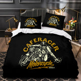 Load image into Gallery viewer, Caferacer Pattern Bedding Set Quilt Cover Without Filler