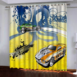 Load image into Gallery viewer, Car Model Hot Wheels Curtains Blackout Window Drapes