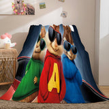 Charger l&#39;image dans la visionneuse de la galerie, Couverture polaire en flanelle Alvin et les Chipmunks