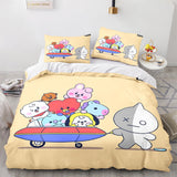 Charger l&#39;image dans la visionneuse de la galerie, Cartoon BT21 BTS Butter Bedding Set Quilt Duvet Covers Bedding Sets