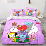 Charger l&#39;image dans la visionneuse de la galerie, Cartoon BT21 BTS Butter Bedding Set Quilt Duvet Covers Bedding Sets