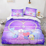 Charger l&#39;image dans la visionneuse de la galerie, Cartoon BT21 BTS Butter Bedding Set Quilt Duvet Covers Bedding Sets