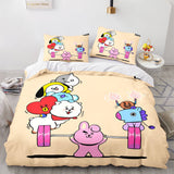 Charger l&#39;image dans la visionneuse de la galerie, Cartoon BT21 BTS Butter Bedding Set Quilt Duvet Covers Bedding Sets