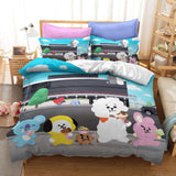 Load image into Gallery viewer, Cartoon BT21 Cosplay Kids Bedding Set UK Quilt Duvet Cover Bed Sets