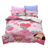 Load image into Gallery viewer, Cartoon BT21 Cosplay Kids Bedding Set UK Quilt Duvet Cover Bed Sets