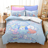 Charger l&#39;image dans la visionneuse de la galerie, Cartoon BT21 Cosplay Bedding Set Quilt Duvet Cover