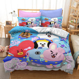 Charger l&#39;image dans la visionneuse de la galerie, Cartoon BT21 Cosplay Bedding Set Quilt Duvet Cover