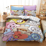 Charger l&#39;image dans la visionneuse de la galerie, Cartoon BT21 Cosplay Bedding Set Quilt Duvet Cover