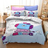 Charger l&#39;image dans la visionneuse de la galerie, Cartoon BT21 Cosplay Bedding Set Quilt Duvet Cover