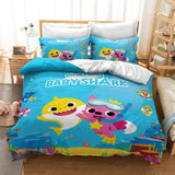 Load image into Gallery viewer, Cartoon Baby Shark Kids Bedding Set Quilt Duvet Cover