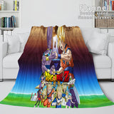 Load image into Gallery viewer, Cartoon Dragon Ball Flannel Fleece Blanket Throw Cosplay Blankets