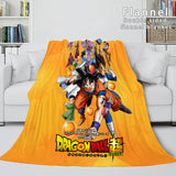 Load image into Gallery viewer, Cartoon Dragon Ball Flannel Fleece Blanket Throw Cosplay Blankets