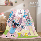 Charger l&#39;image dans la visionneuse de la galerie, Couverture de dessin animé Lilo et Stitch couverture en polaire de flanelle couvertures de couette