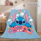 Charger l&#39;image dans la visionneuse de la galerie, Couverture de dessin animé Lilo et Stitch couverture en polaire de flanelle couvertures de couette