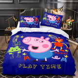 Charger l&#39;image dans la visionneuse de la galerie, Dessin animé Peppa Pig ensemble de literie couette housse de couette enfants ensembles de literie