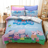 Load image into Gallery viewer, Cartoon Peppa Pig Cosplay Kids Bedding Set Quilt Duvet Covers Bed Sets