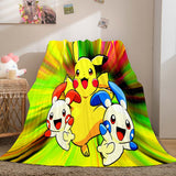 Charger l&#39;image dans la visionneuse de la galerie, Dessin animé Pokemon Pikachu flanelle polaire couverture jeter Cosplay couvertures