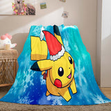 Charger l&#39;image dans la visionneuse de la galerie, Dessin animé Pokemon Pikachu flanelle polaire couverture jeter Cosplay couvertures