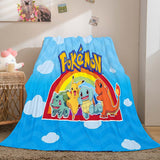 Charger l&#39;image dans la visionneuse de la galerie, Dessin animé Pokemon Pikachu flanelle polaire couverture jeter Cosplay couvertures