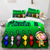 Charger l&#39;image dans la visionneuse de la galerie, Dessin animé Pikmin Cosplay enfants ensemble de literie couette housses de couette ensembles de lit