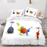 Charger l&#39;image dans la visionneuse de la galerie, Dessin animé Pikmin Cosplay enfants ensemble de literie couette housses de couette ensembles de lit