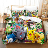 Load image into Gallery viewer, Pokemon Pikachu Bedding Set Quilt Cover Without Filler