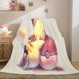 Load image into Gallery viewer, Cartoon Pokemon Pikachu Flannel Fleece Blanket Throw Cosplay Blanket