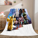 Load image into Gallery viewer, Cartoon Pokemon Pikachu Flannel Fleece Blanket Throw Cosplay Blankets