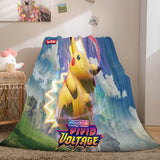 Charger l&#39;image dans la visionneuse de la galerie, Dessin animé Pokemon Pikachu flanelle polaire couverture jeter Cosplay couvertures