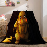 Load image into Gallery viewer, Cartoon Pokemon Pikachu Flannel Fleece Blanket Throw Nap Quilt Blanket