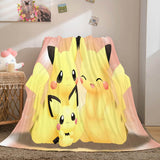 Load image into Gallery viewer, Cartoon Pokemon Pikachu Flannel Fleece Blanket Throw Nap Quilt Blanket