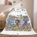 Load image into Gallery viewer, Cartoon Pokemon Pikachu Flannel Fleece Blanket Throw Nap Quilt Blanket