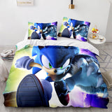 Charger l&#39;image dans la visionneuse de la galerie, Cartoon Sonic The Hedgehog Parure de lit Housse de couette Ensembles de draps