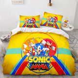 Charger l&#39;image dans la visionneuse de la galerie, Cartoon Sonic The Hedgehog Parure de lit Housse de couette Ensembles de draps