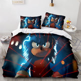 Charger l&#39;image dans la visionneuse de la galerie, Cartoon Sonic The Hedgehog Parure de lit Housse de couette Ensembles de draps