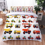 Load image into Gallery viewer, Cartoon Truck Bedding Set Quilt Duvet Cover