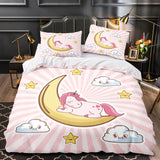 Load image into Gallery viewer, Cartoon Unicorn Bedding Set Quilt Duvet Cover Bedding Sets Kids Gift