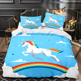 Load image into Gallery viewer, Cartoon Unicorn Bedding Set Quilt Duvet Cover Bedding Sets Kids Gift