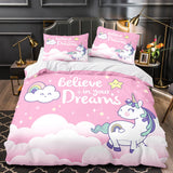 Load image into Gallery viewer, Cartoon Unicorn Bedding Set Quilt Duvet Cover Bedding Sets Kids Gift