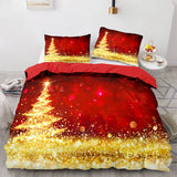 Load image into Gallery viewer, Merry Christmas Pattern Bedding Set Quilt Cover Without Filler