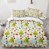 Load image into Gallery viewer, Merry Christmas Pattern Bedding Set Quilt Cover Without Filler