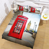 Load image into Gallery viewer, Classic Retro Phone Booth Bedding Set Quilt Duvet Cover