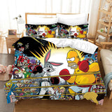 Load image into Gallery viewer, Comedy The Simpsons Bedding Sets Pattern Quilt Cover Without Filler